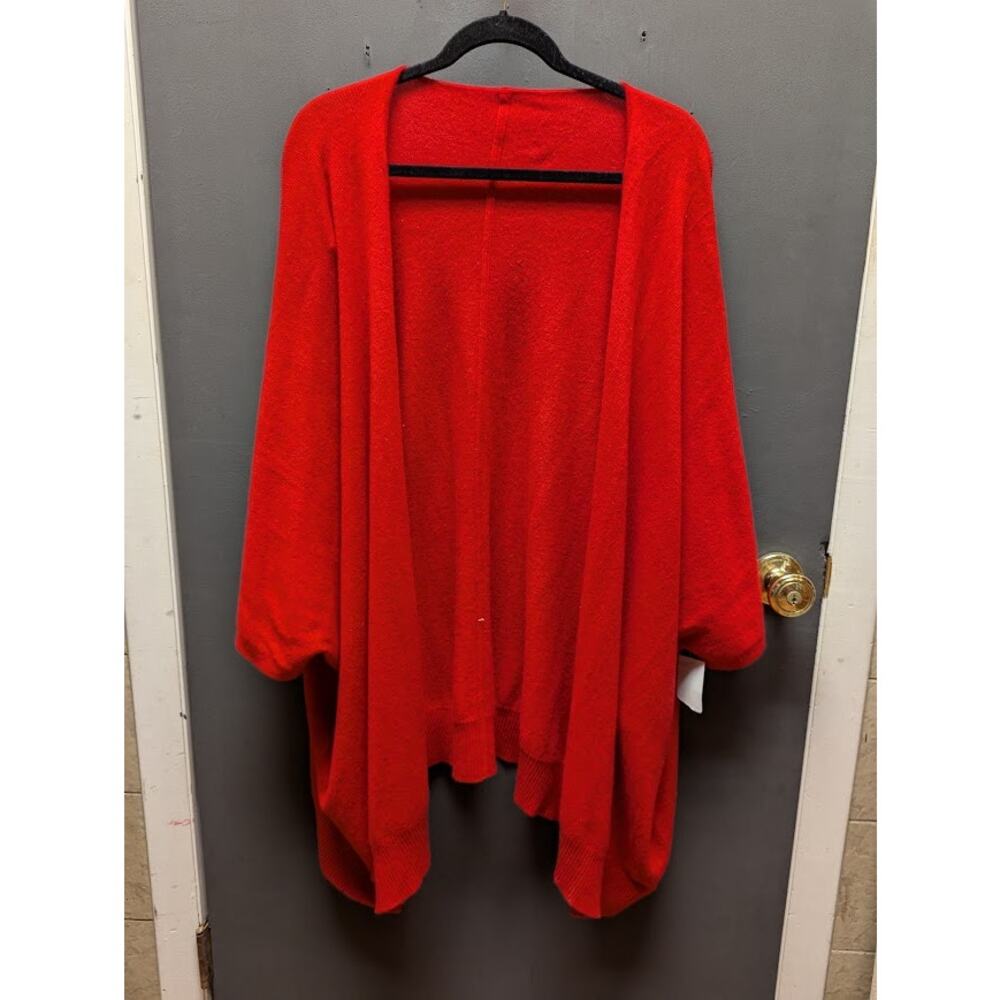 Nordstrom Red Cashmere Wrap New Repaired One Size Extra Large Soft